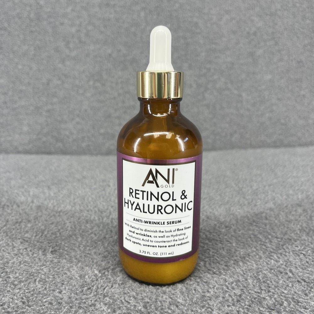Ani Gold Retinol‎ & Hyaluronic Anti-wrinkle Serum Hydrating Toning 3.75 fl oz